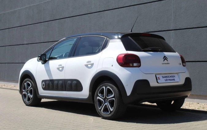 Citroen C3 cena 43900 przebieg: 76999, rok produkcji 2017 z Raszków małe 667